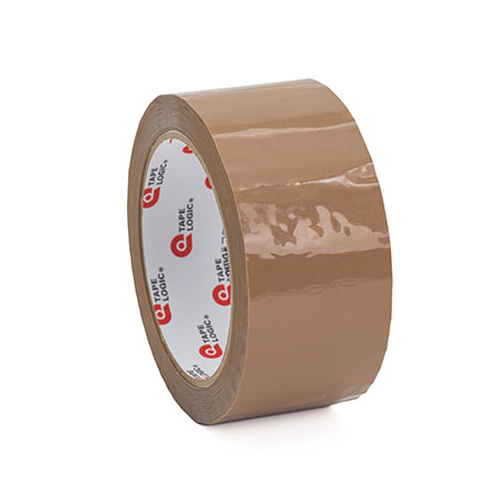 2" x 55 yds. Tan (6 Pack) Tape Logic<span class='rtm'>®</span> #50 Natural Rubber Tape